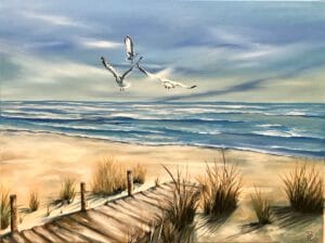 Strandspaziergang Regine Lange