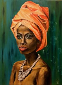 Afrikanische Schönheit Regine Lange