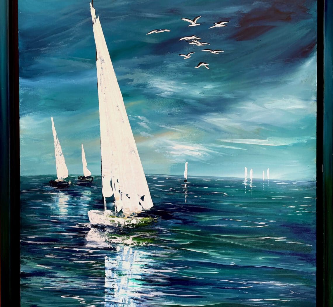 Segelboote abstrahiert Regine Lange