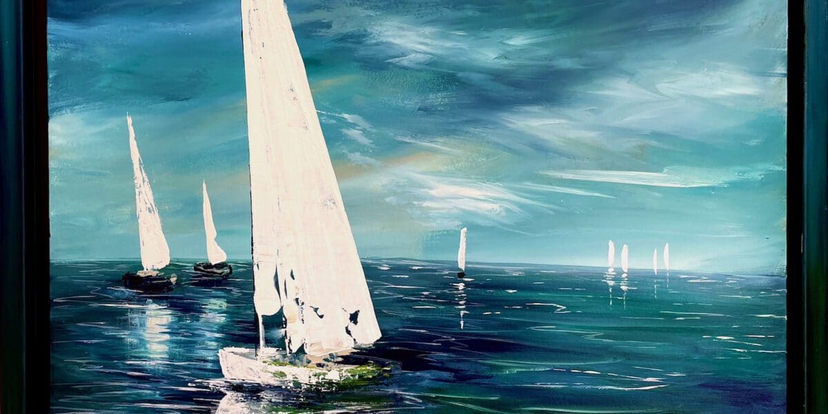 Segelboote abstrahiert Regine Lange