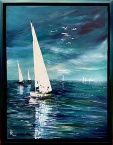 Segelboote abstrahiert Regine Lange