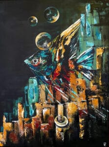 Fisch abstrakt Regine Lange