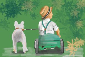 Junge mit Hund Regine Lange