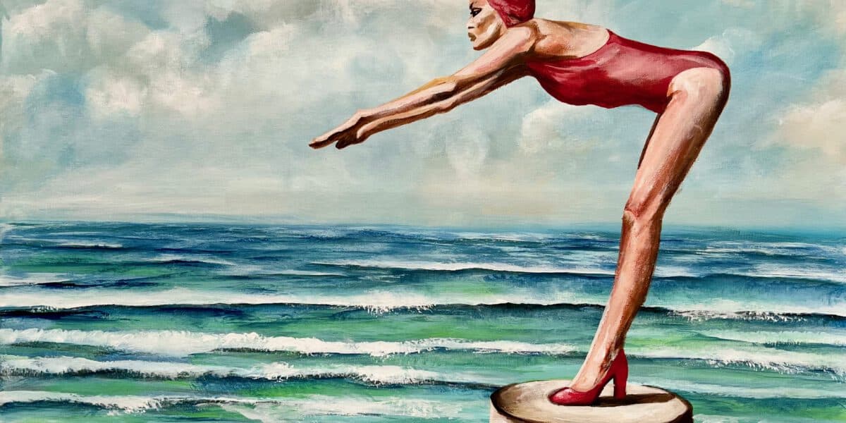 Model am Meer, Regine Lange