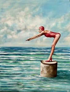 Model am Meer, Regine Lange