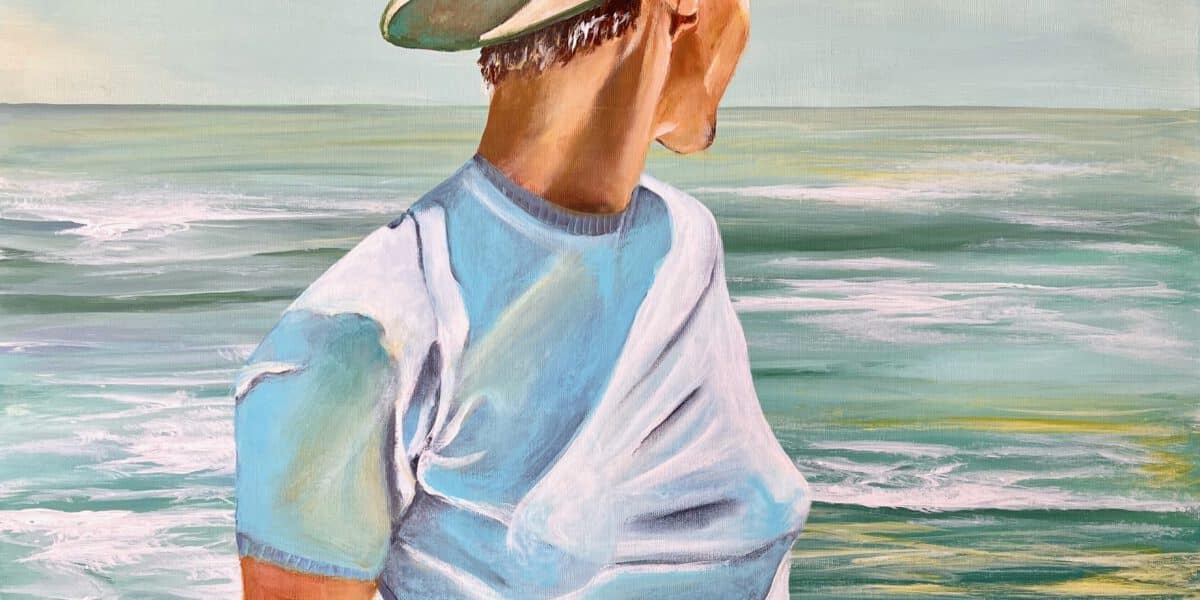 Frau am Meer, Regine Lange