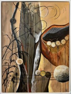 Abstrakt in braun, Regine Lange