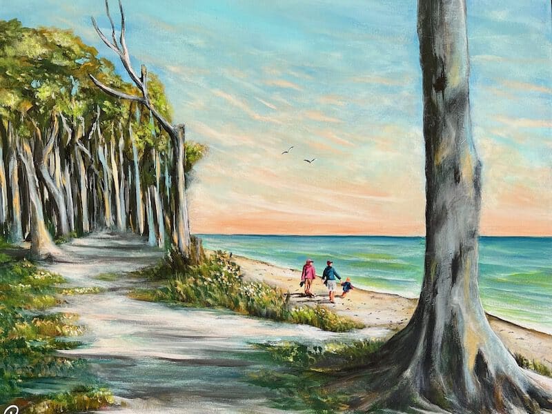 Spaziergang in Nienhagen, Regine Lange